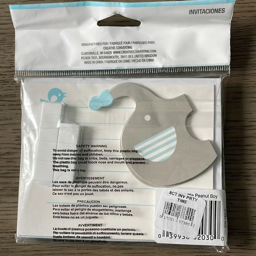 NWT 40 super cute elephant invites